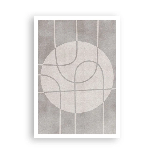 Poster - Kreisförmig und geradeaus - 70x100 cm