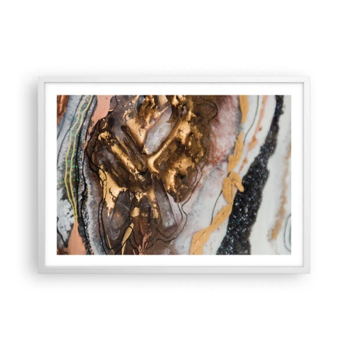 Poster in einem weißen Rahmen - Das Element der Erde - 70x50 cm