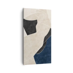 Bild auf Leinwand - Leinwandbild - Abstrakte Komposition – Farbkontrast - 55x100 cm