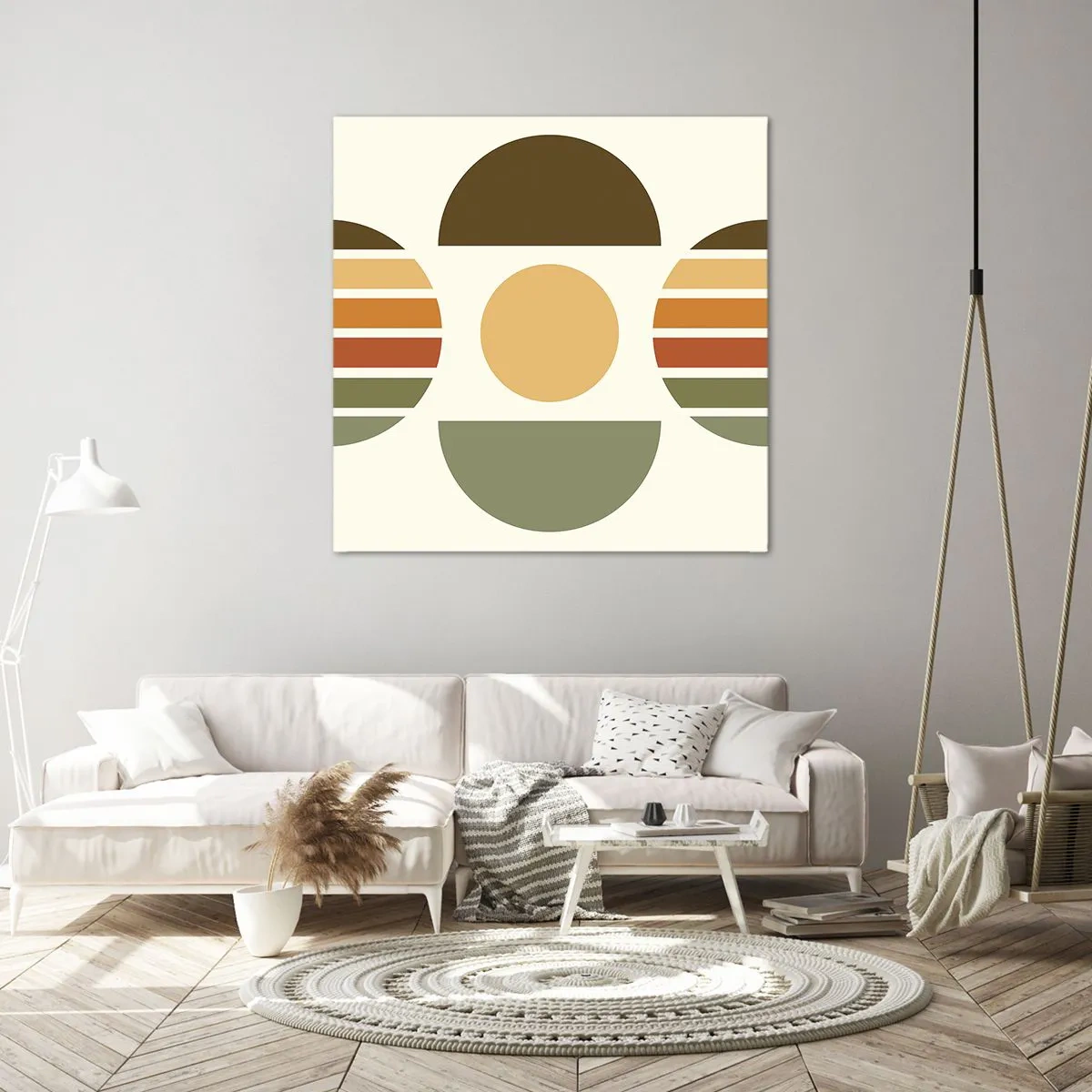 Bild auf Leinwand - Leinwandbild - In Erdtönen - 60x60 cm