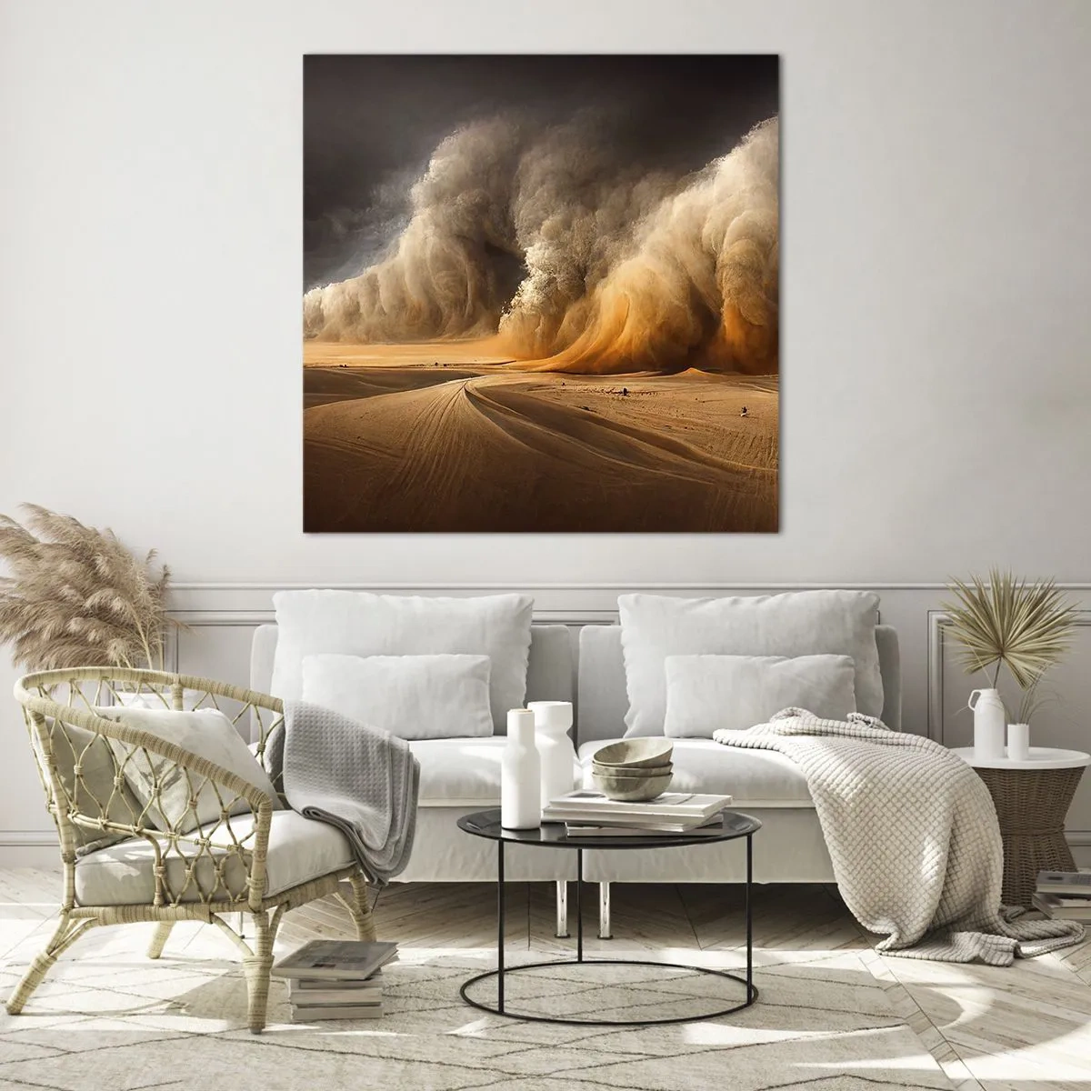 Glasbild - Bild auf glas - Zorn der Wüste - 30x30 cm