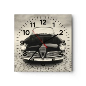 Wanduhr - Glasuhr - Man muss mich einfach lieben - 40x40 cm