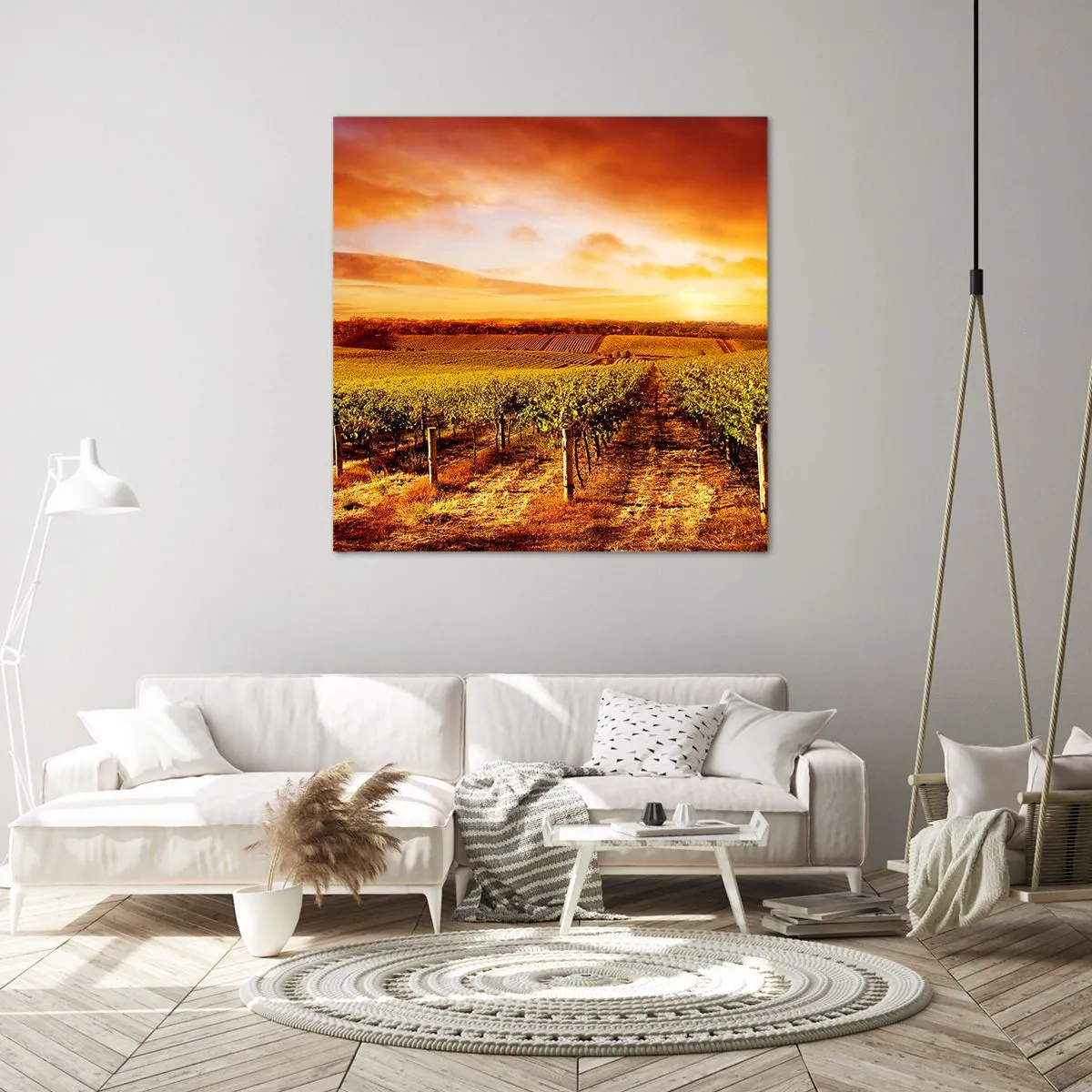 Bild auf Leinwand - Leinwandbild - Leicht fruchtig mit einem Hauch Sonnenschein - 60x60 cm