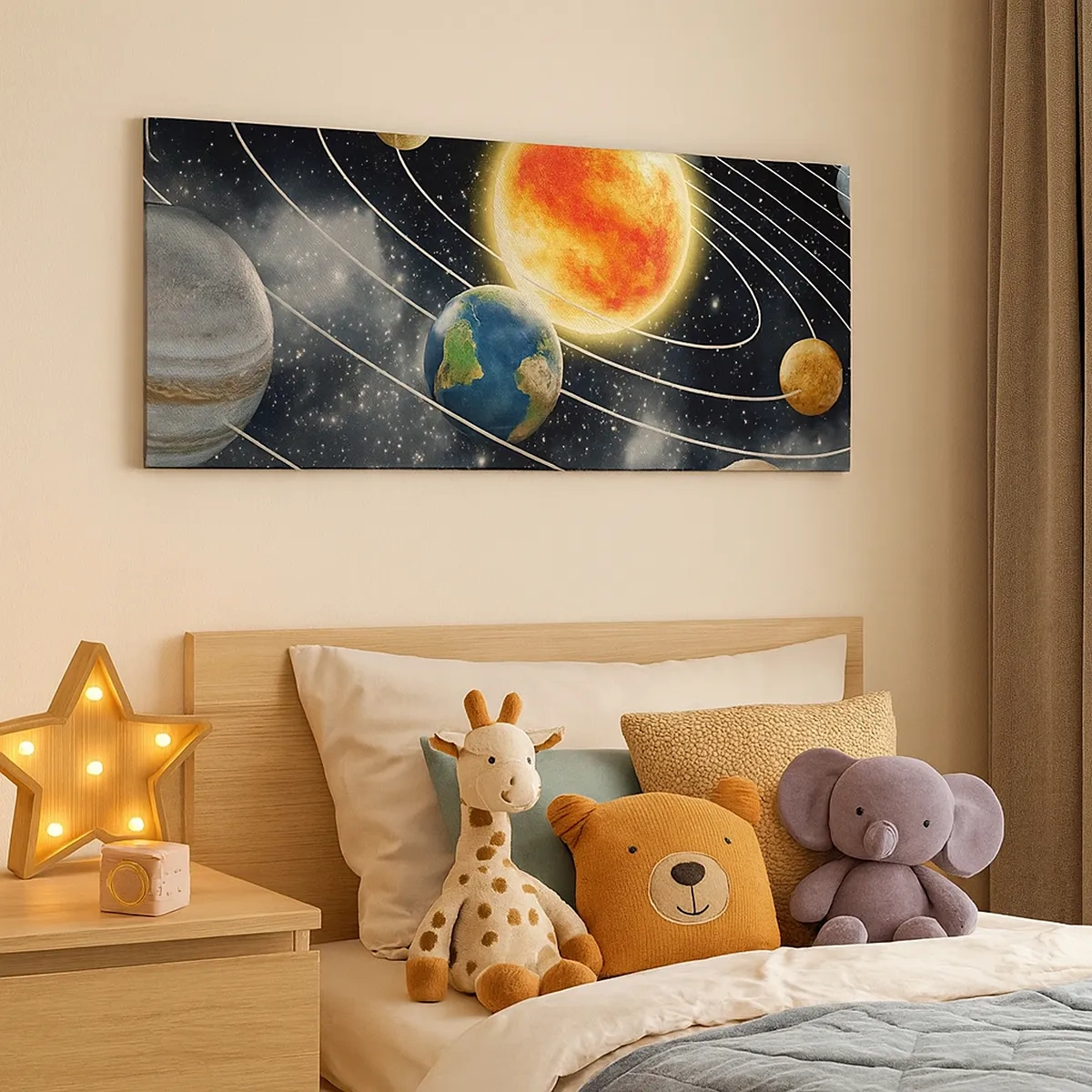 Bild auf Leinwand - Leinwandbild - Kosmischer Tanz - 30x30 cm