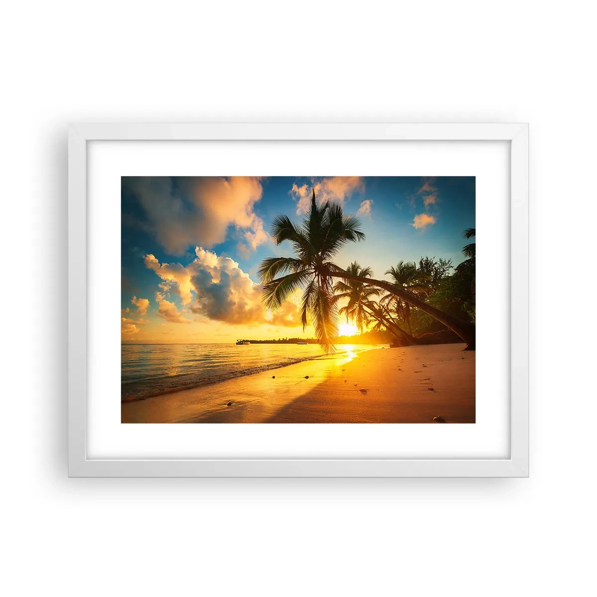 Poster in einem weißen Rahmen - Karibischer Traum - 40x30 cm
