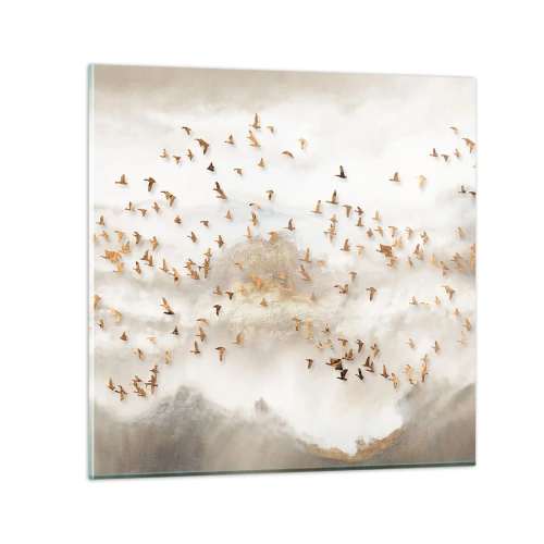 Glasbild - Bild auf glas - Es ist schon die Zeit… - 30x30 cm