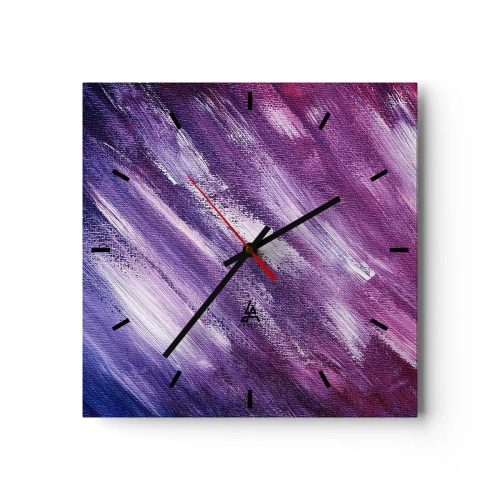 Wanduhr - Glasuhr - Wenn der sonnige Wind weht - 40x40 cm