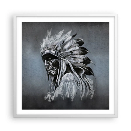 Poster in einem weißen Rahmen - Zurück zu den Wurzeln - 60x60 cm