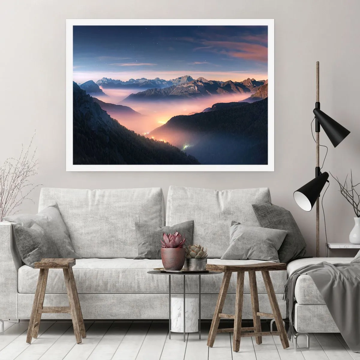 Poster - Licht in den Tälern - 50x40 cm