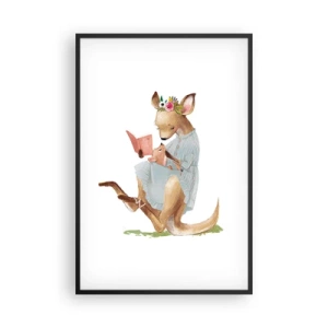 Poster in einem schwarzem Rahmen - Lies mir vor Mama - 61x91 cm