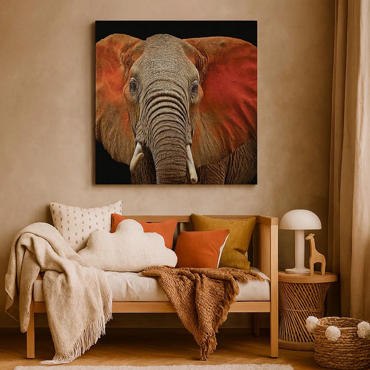 Bild auf Leinwand - Leinwandbild - Ich bin wild und du? - 30x30 cm