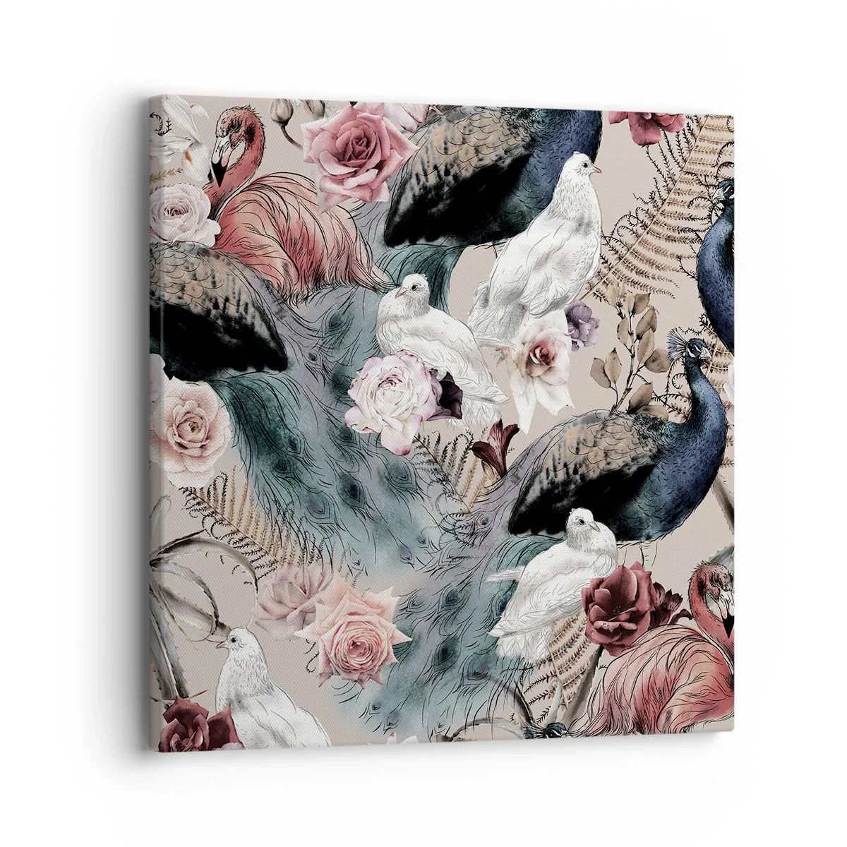 Bild auf Leinwand - Leinwandbild - Im Schlossgarten - 30x30 cm