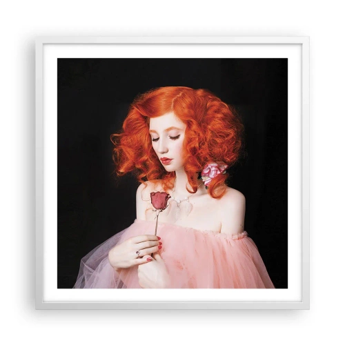 Poster in einem weißen Rahmen - Im barocken Stil - 60x60 cm