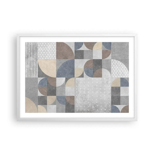 Poster in einem weißen Rahmen - Keramische Fantasie - 70x50 cm