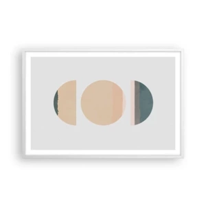 Poster in einem weißen Rahmen - Ein Rad hinter dem anderen… - 91x61 cm