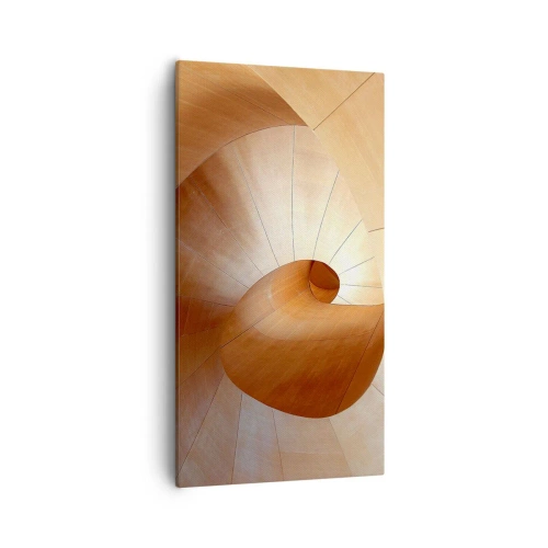 Bild auf Leinwand - Leinwandbild - Architektonische Serpentine - 55x100 cm