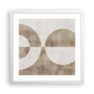 Poster in einem weißen Rahmen - Ähnlichkeiten und Unterschiede - 40x40 cm