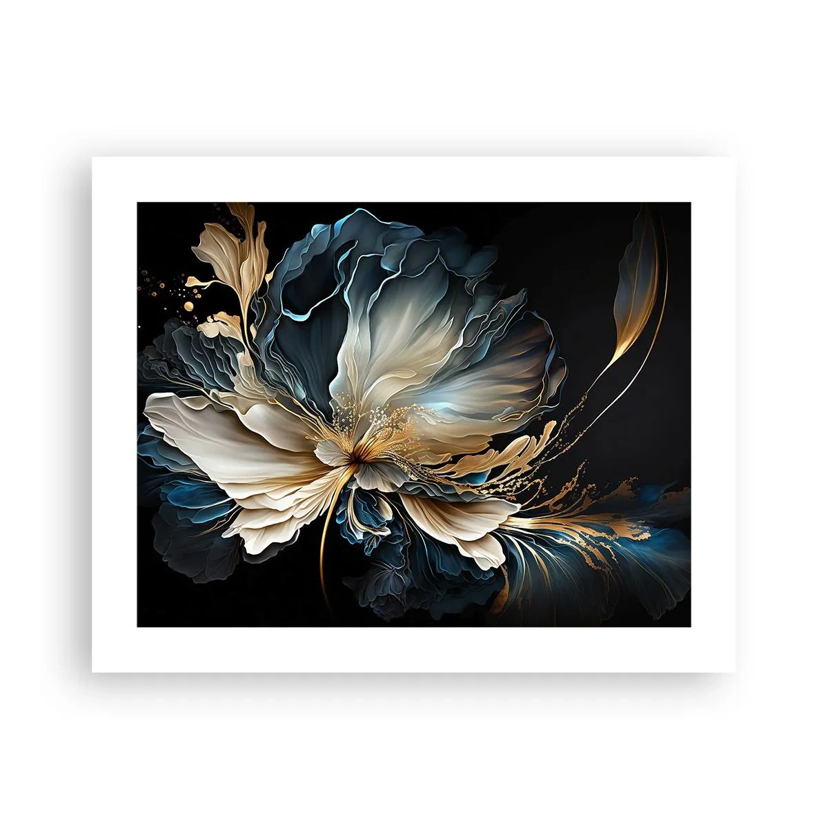 Poster - Märchenhafte Farnblume - 50x40 cm