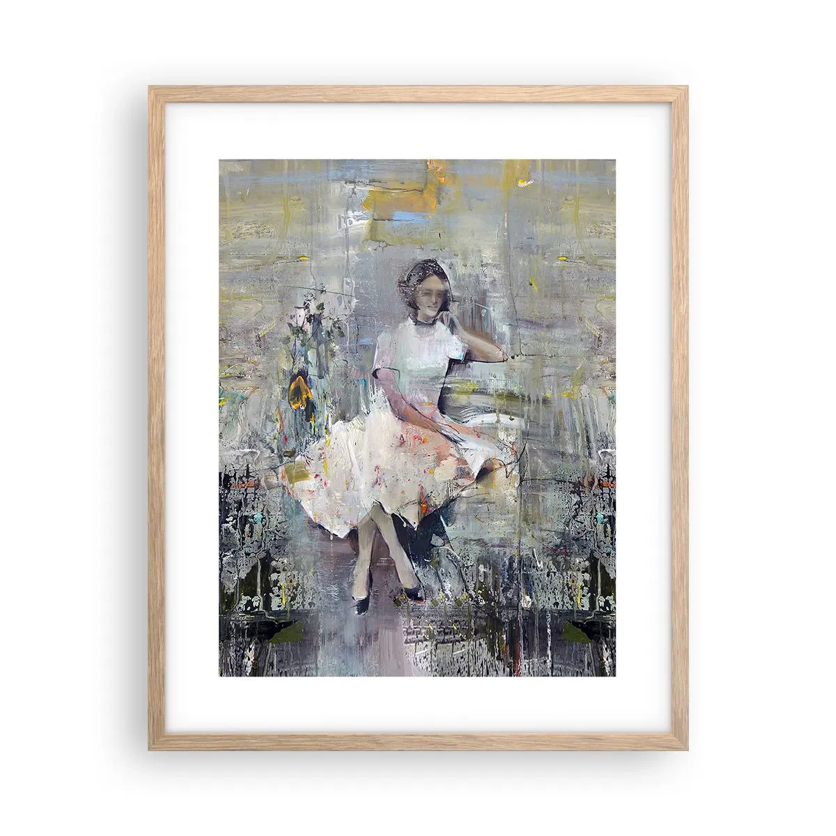 Poster in einem Rahmen aus heller Eiche - Klassisch und modern - 40x50 cm