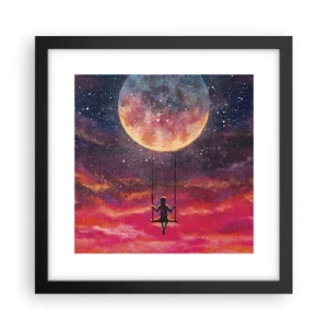 Poster in einem schwarzem Rahmen - Traum - 30x30 cm