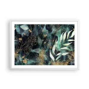 Poster in einem weißen Rahmen - Zaubergarten - 70x50 cm