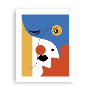 Poster - Dekonstruiertes Porträt - 40x50 cm