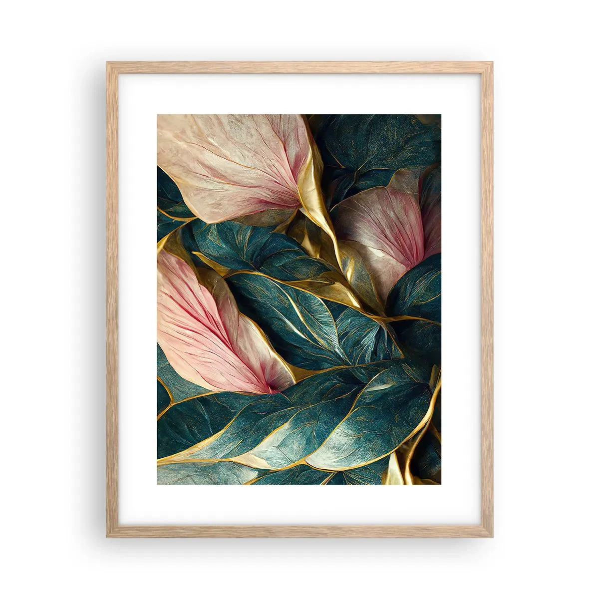 Poster in einem Rahmen aus heller Eiche - Natürliche Eleganz und Stil - 40x50 cm