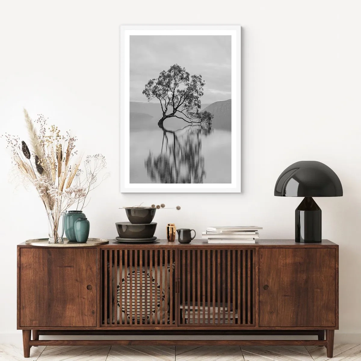 Poster in einem weißen Rahmen - Es gibt so ein Land - 50x70 cm