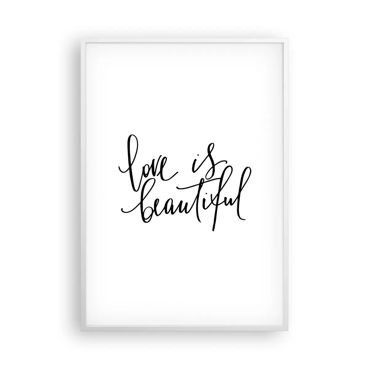 Poster in einem weißen Rahmen - Lies und wiederhol - 70x100 cm