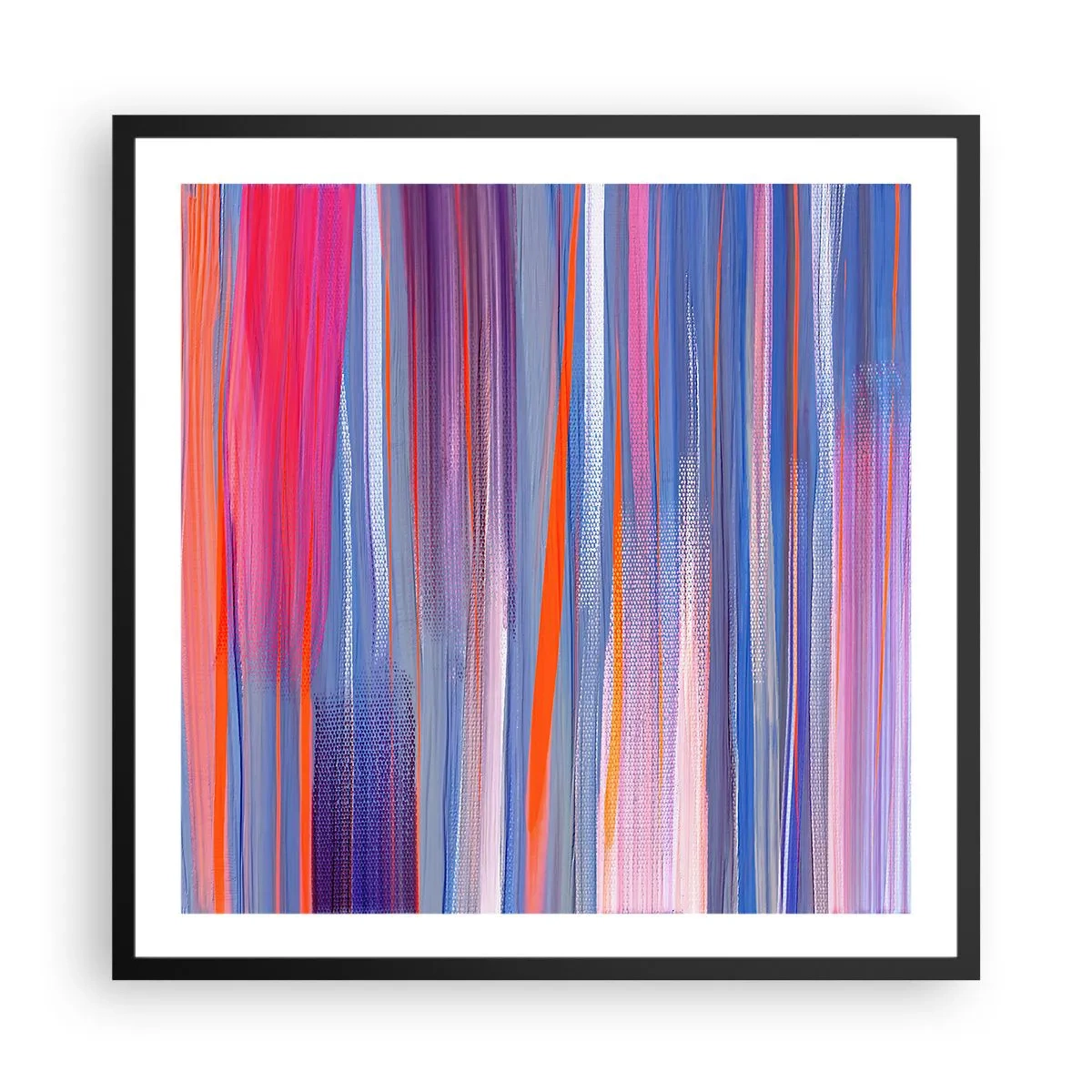 Poster in einem schwarzem Rahmen - Aufstieg zum Regenbogen - 60x60 cm