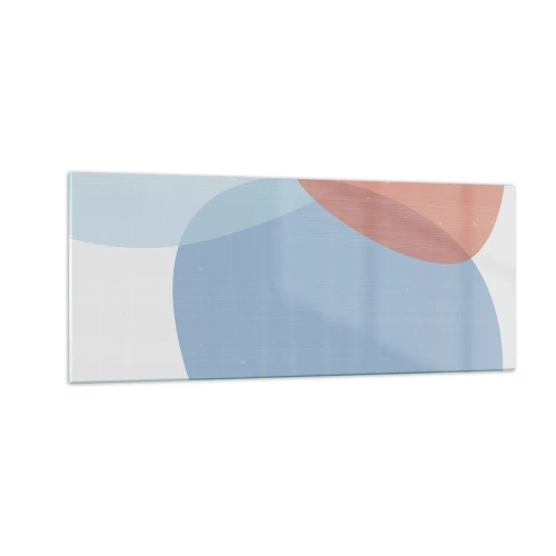 Glasbild - Bild auf glas - Pastellbeziehungen - 100x40 cm