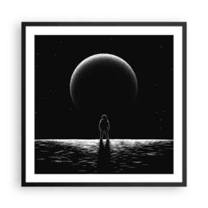 Poster in einem schwarzem Rahmen - Angesicht zu Angesicht - 60x60 cm