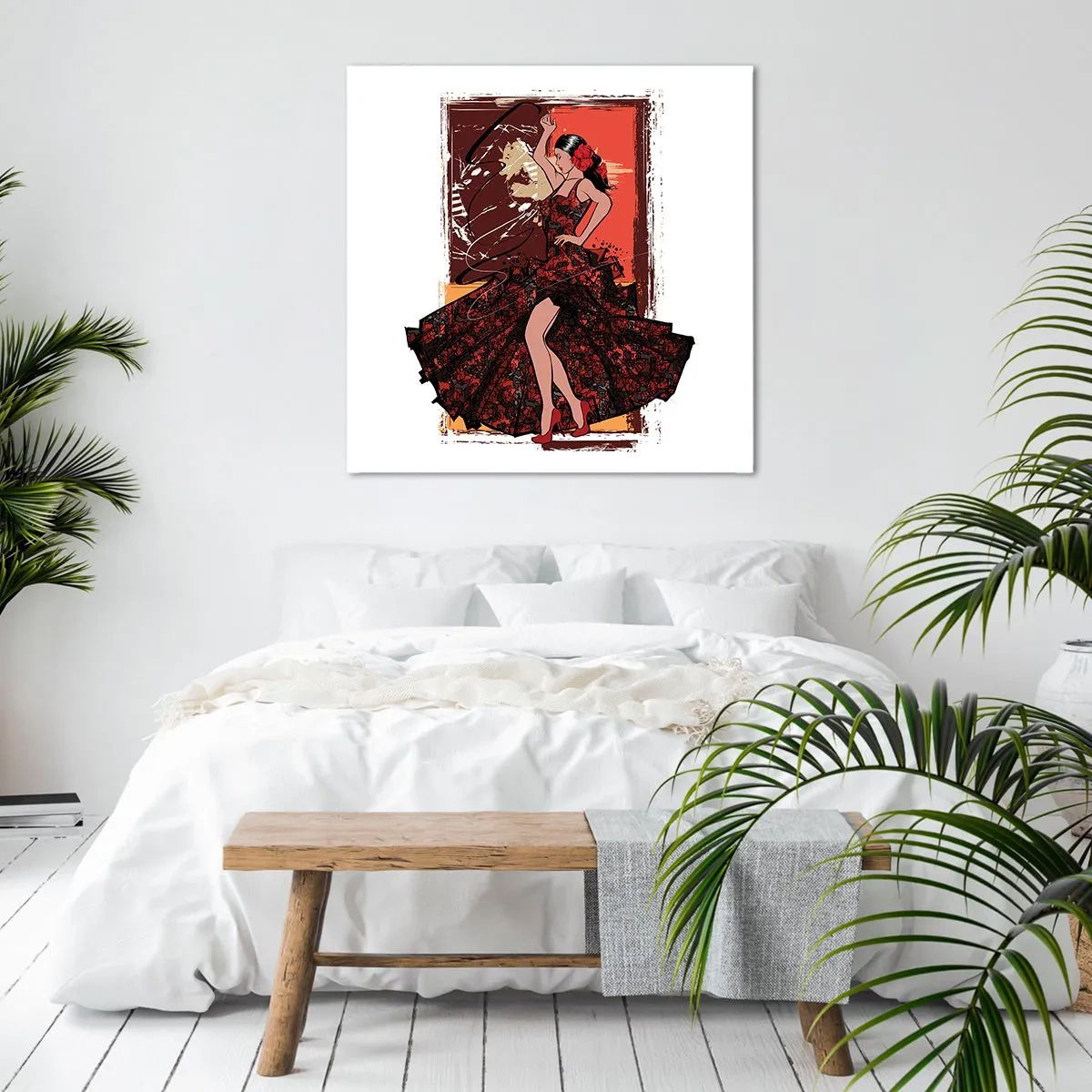 Bild auf Leinwand - Leinwandbild - Im Rhythmus des Herzens - 70x70 cm