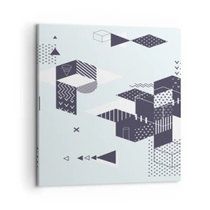 Bild auf Leinwand - Leinwandbild - In der Seele eines Mathematikers - 50x50 cm