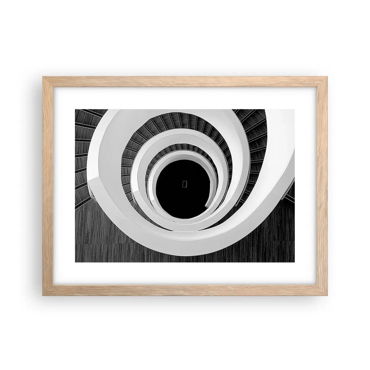 Poster in einem Rahmen aus heller Eiche - Zum Kern der Sache - 40x30 cm