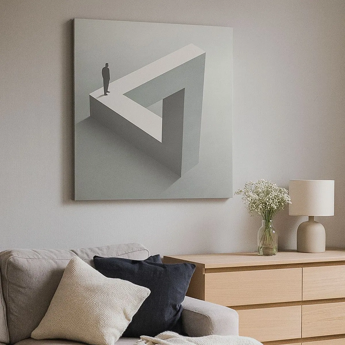 Bild auf Leinwand - Leinwandbild - Es ist also doch möglich - 30x30 cm