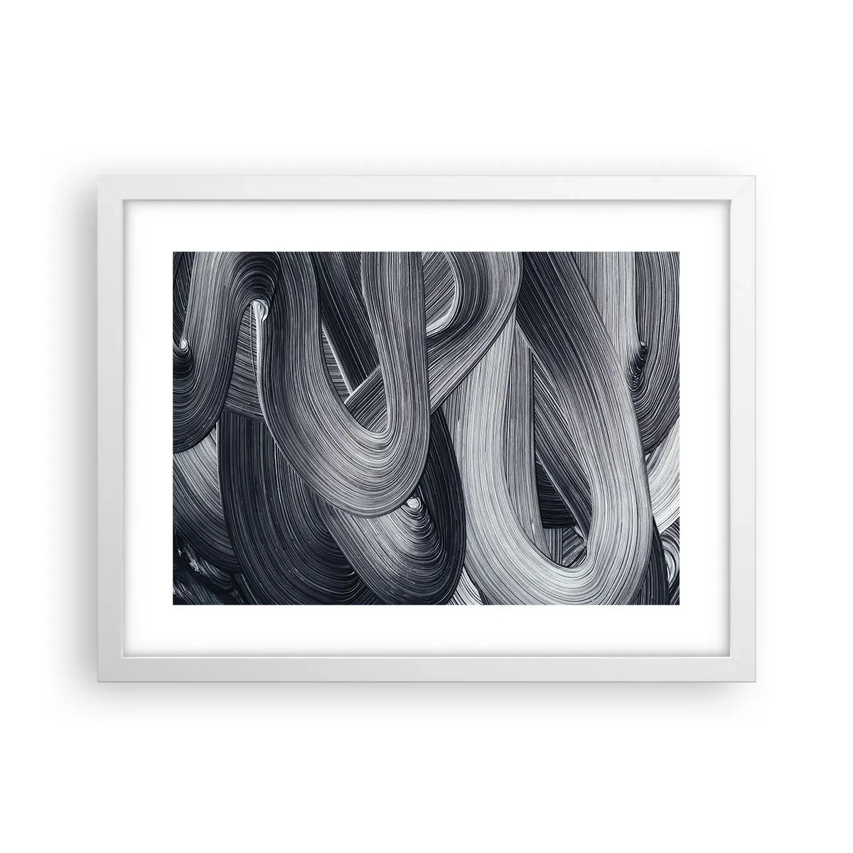 Poster in einem weißen Rahmen - Die Fließfähigkeit der Realität - 40x30 cm