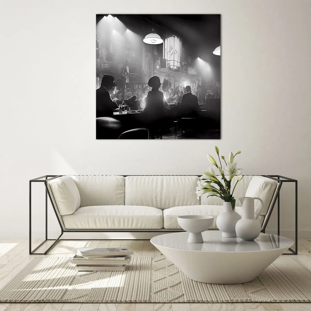 Glasbild - Bild auf glas - In Jazz-Atmosphäre - 40x40 cm