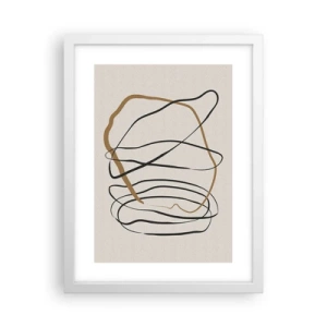 Poster in einem weißen Rahmen - Komposition – Looptanz - 30x40 cm