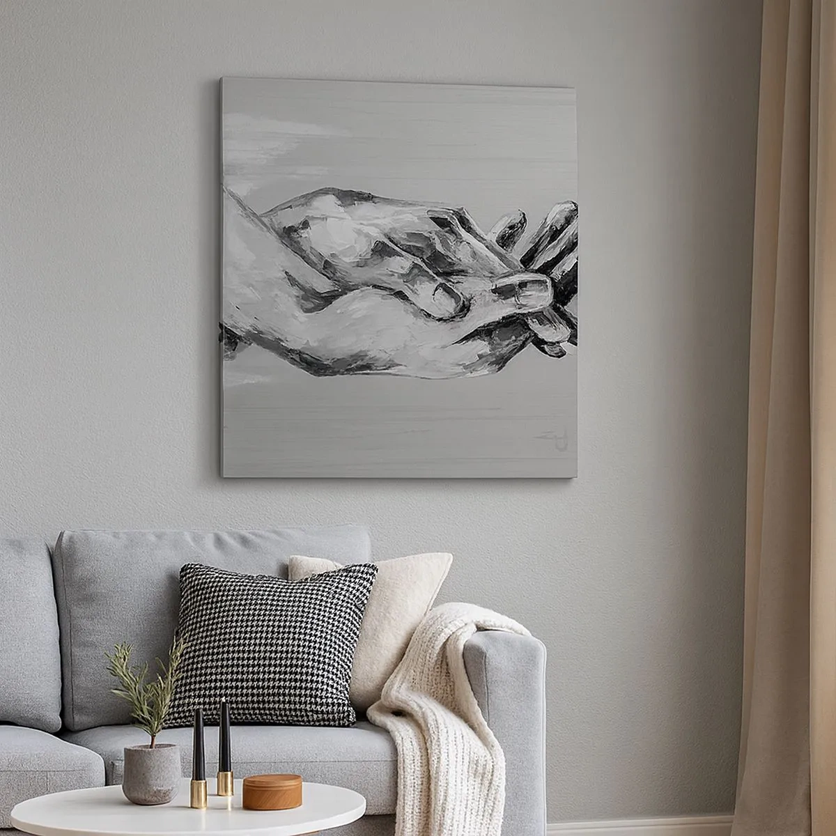 Bild auf Leinwand - Leinwandbild - Anfang… - 30x30 cm