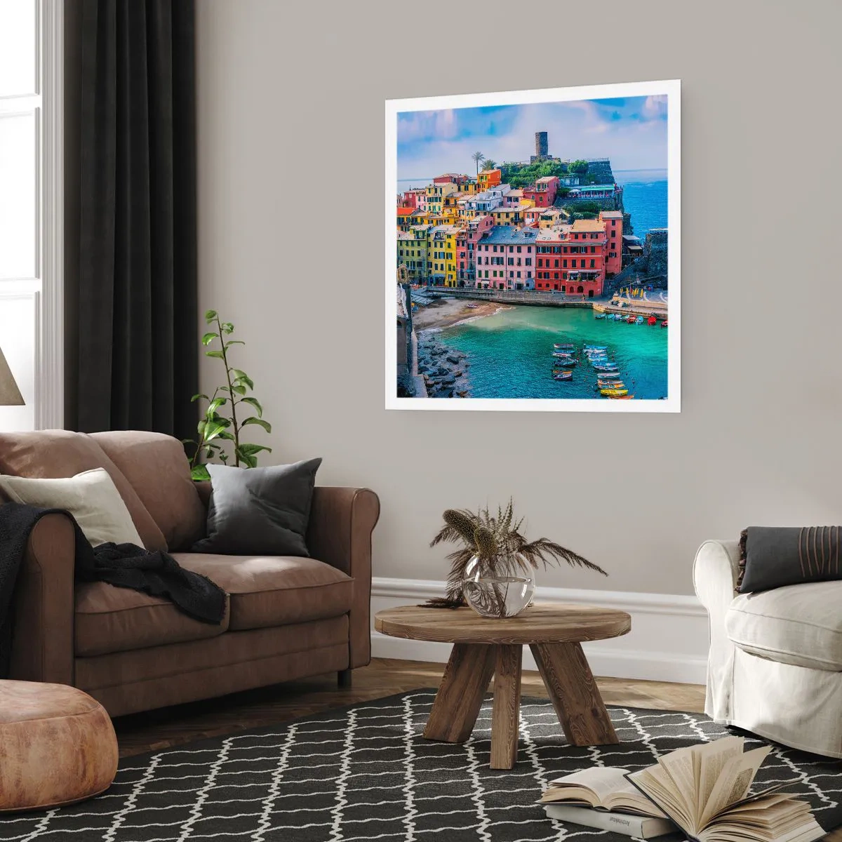 Poster - Mediterrane Zauberstadt - 30x30 cm