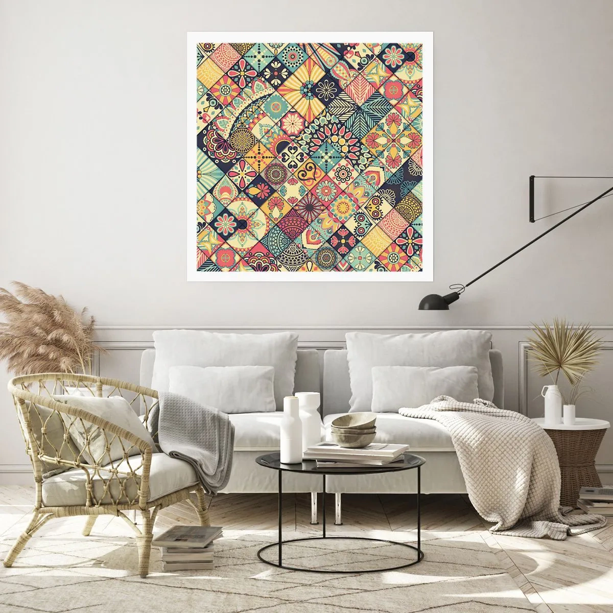 Poster - marokkanische Atmosphäre - 50x50 cm