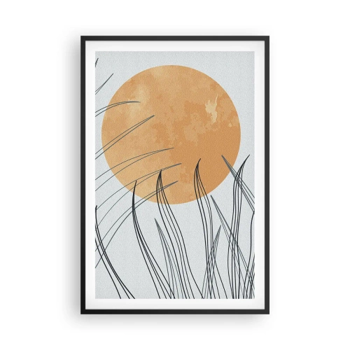 Poster in einem schwarzem Rahmen - Immer der Sonne entgegen - 61x91 cm