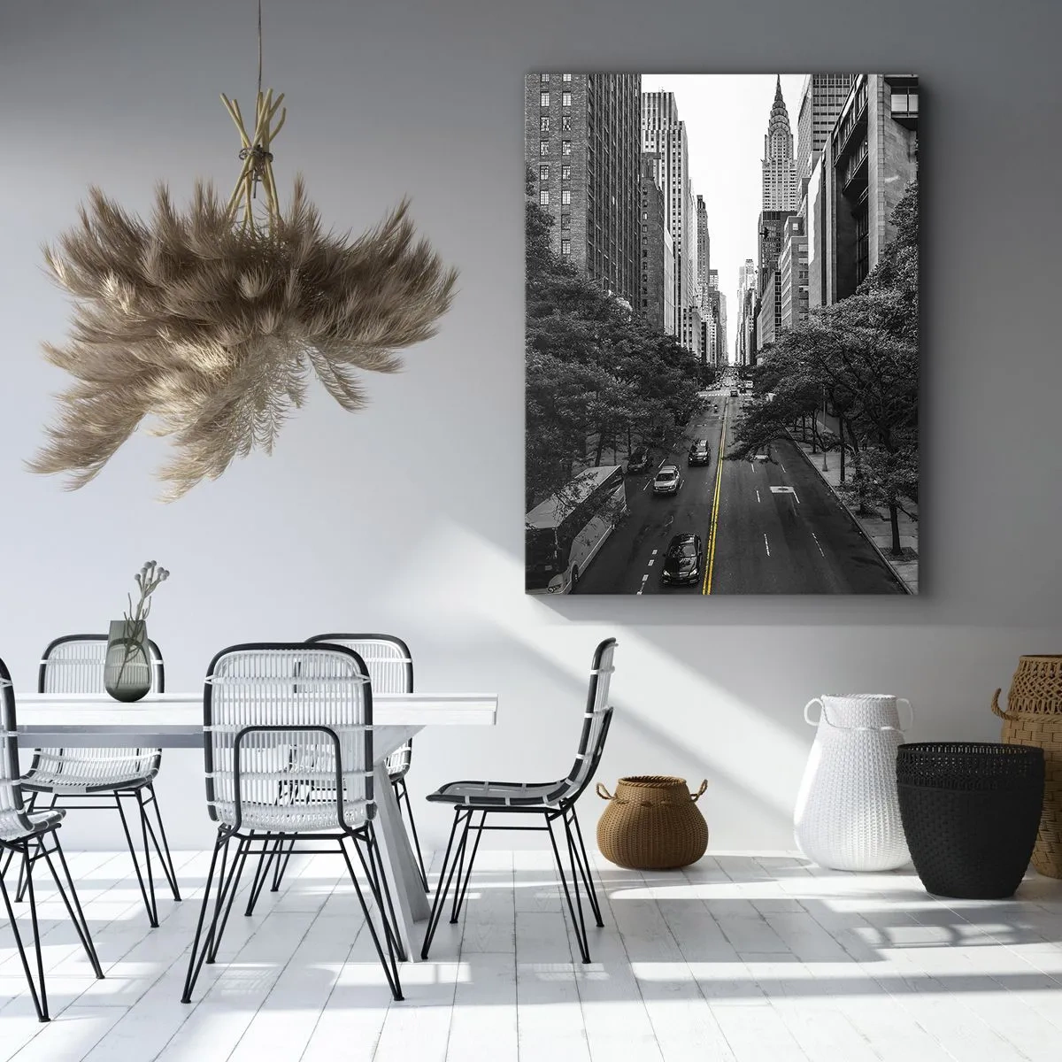 Bild auf Leinwand - Leinwandbild - New Yorker Morgen - 70x100 cm