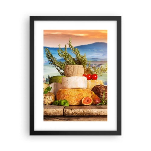 Poster in einem schwarzem Rahmen - Die italienische Lebensfreude - 30x40 cm