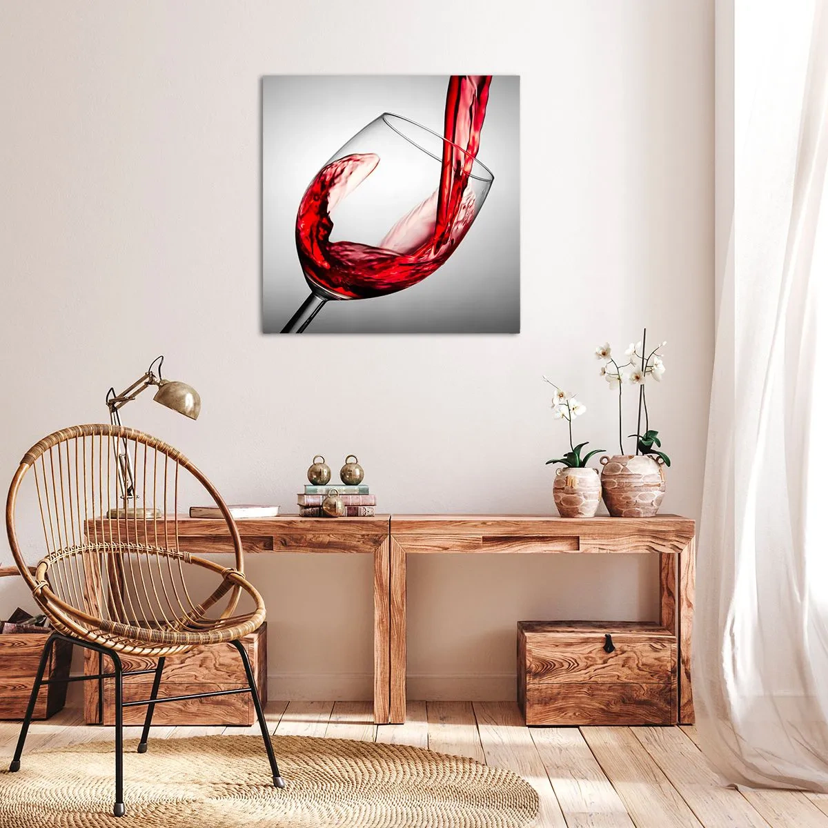 Bild auf Leinwand - Leinwandbild - Farbe – Bewegung – Klang - 60x60 cm