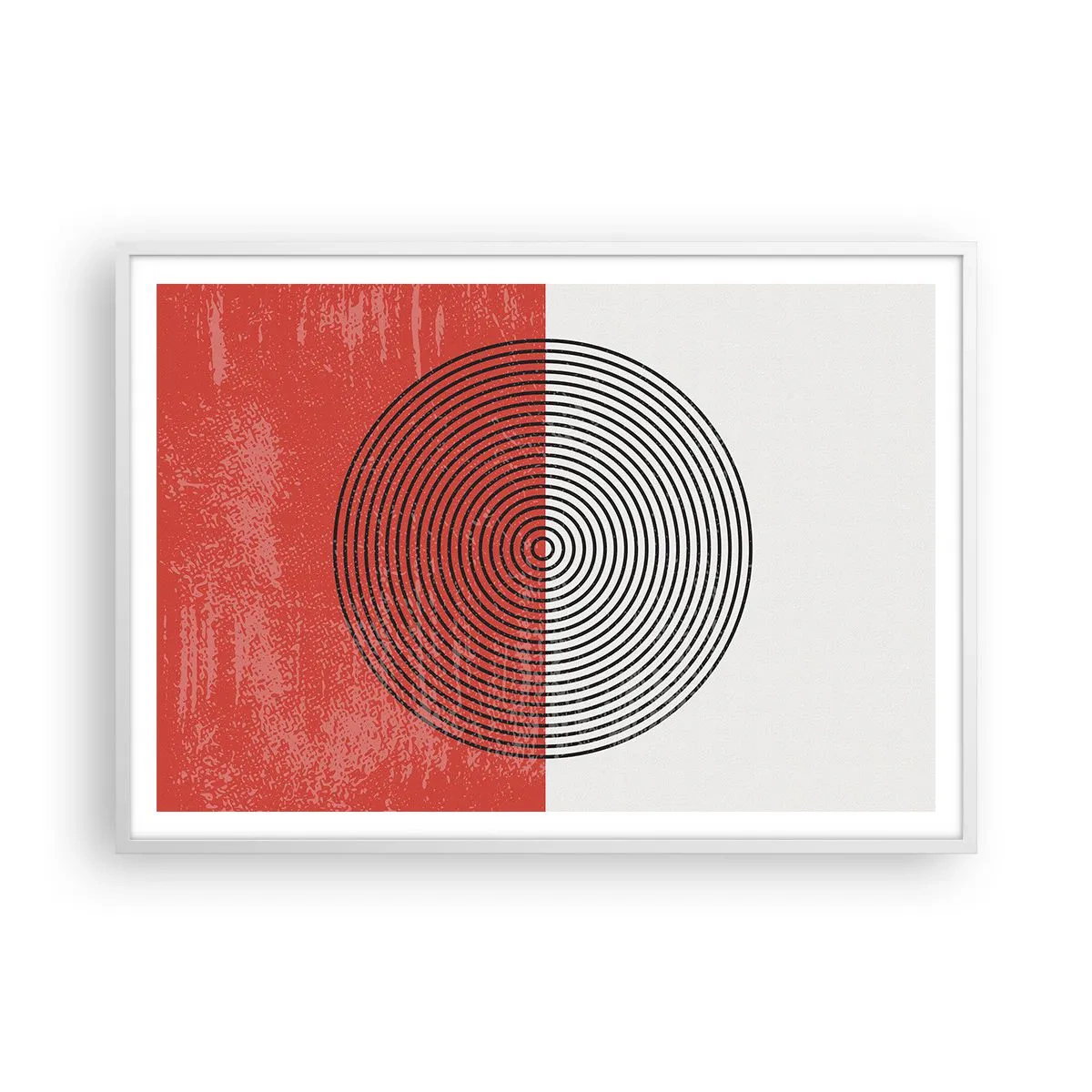 Poster in einem weißen Rahmen - Auf den Punkt gebracht - 100x70 cm