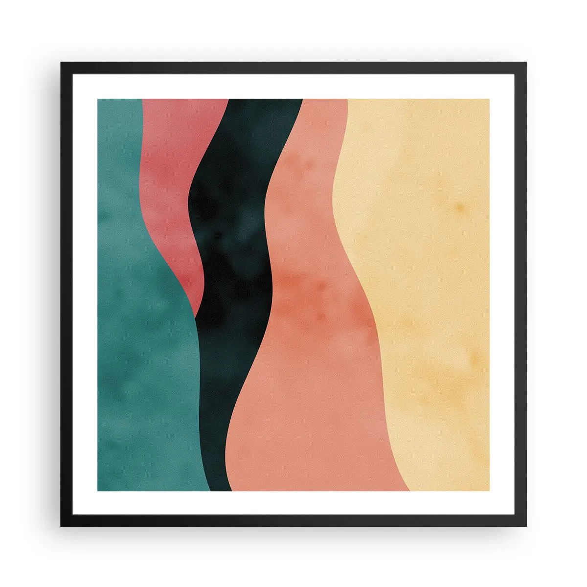 Poster in einem schwarzem Rahmen - Konforme Nichtkonformität - 60x60 cm