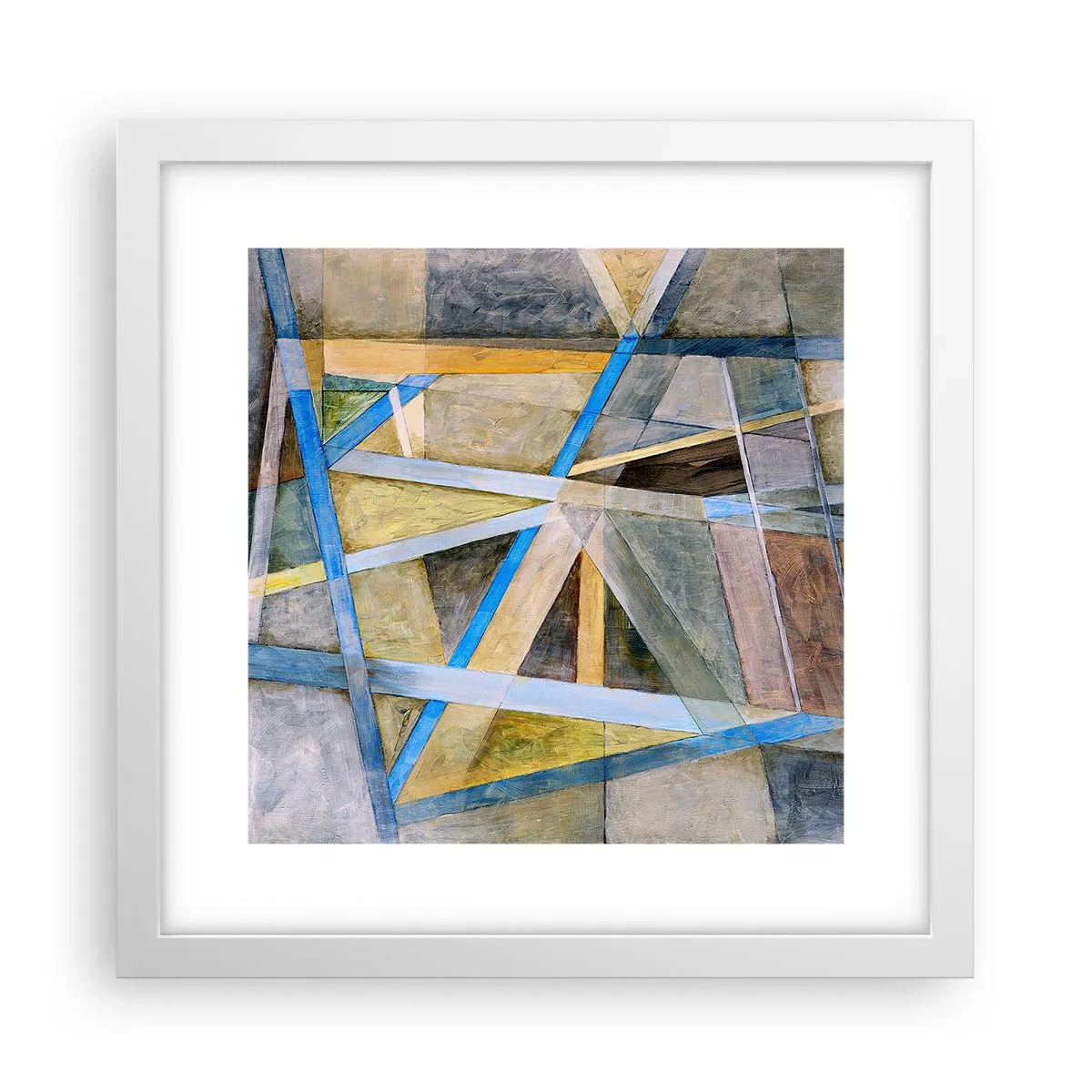 Poster in einem weißen Rahmen - Gerade oder diagonal? - 30x30 cm