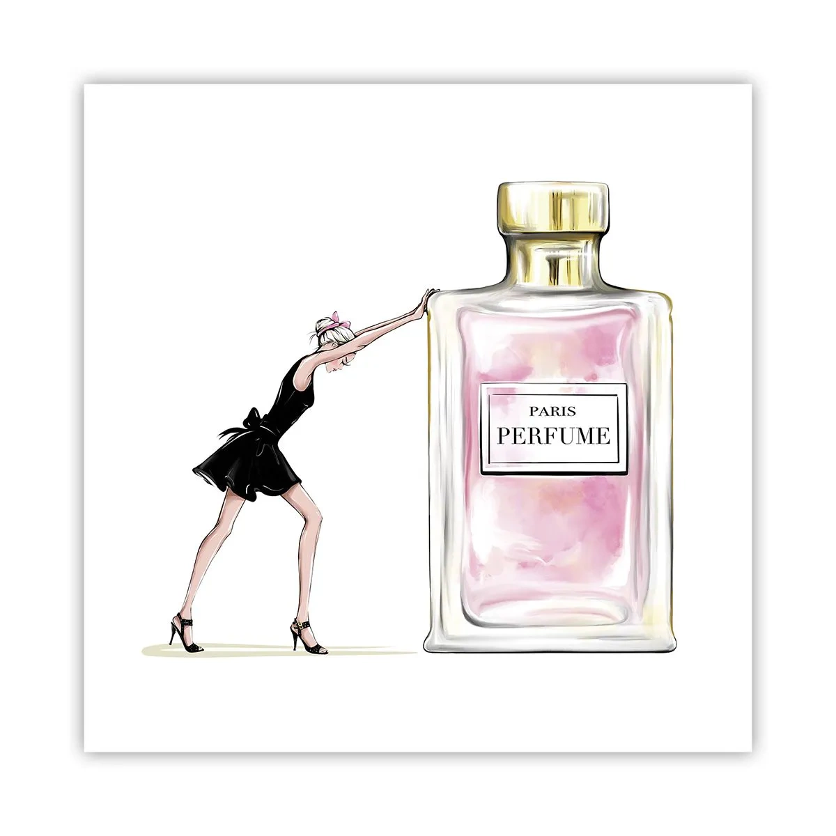 Poster - Essenz der Weiblichkeit - 60x60 cm